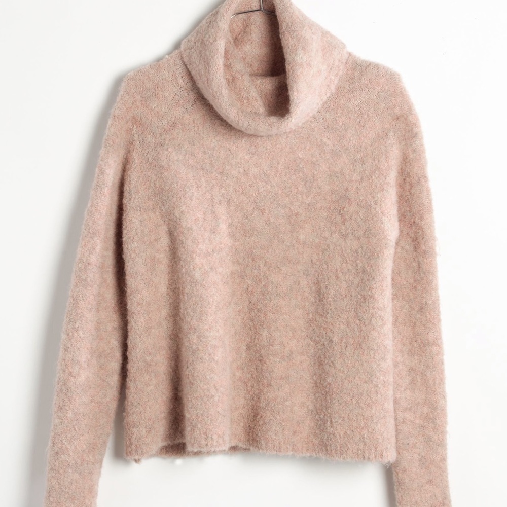 Madewell Roundtrip Fuzzy Soft Turtleneck Sweater S - image 3